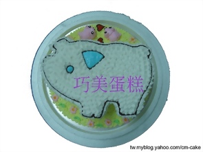 小白豬造型蛋糕