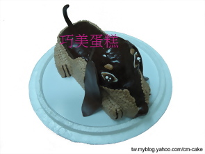 老鼠+臘腸狗造型蛋糕