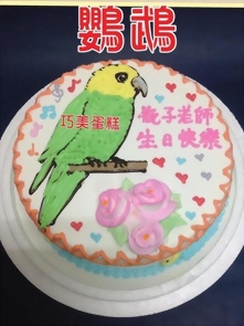 鸚鵡造型蛋糕