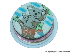 無尾熊母子造型蛋糕
