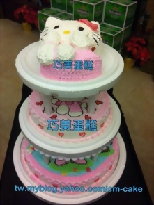KITTY三層造型蛋糕