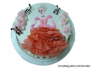 粉紅公主造型蛋糕