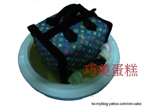 BV編織包皮夾造型蛋糕