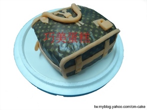 黑色柏金包造型蛋糕