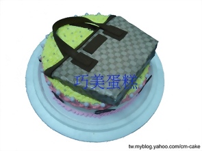 黑色柏金包造型蛋糕