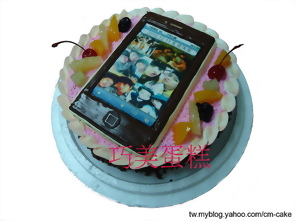 HTC愛心智慧型手機造型蛋糕
