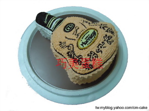 海尼根啤酒桶造型蛋糕