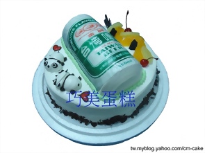 海尼根啤酒桶造型蛋糕