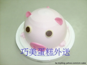 氣球豬造型蛋糕