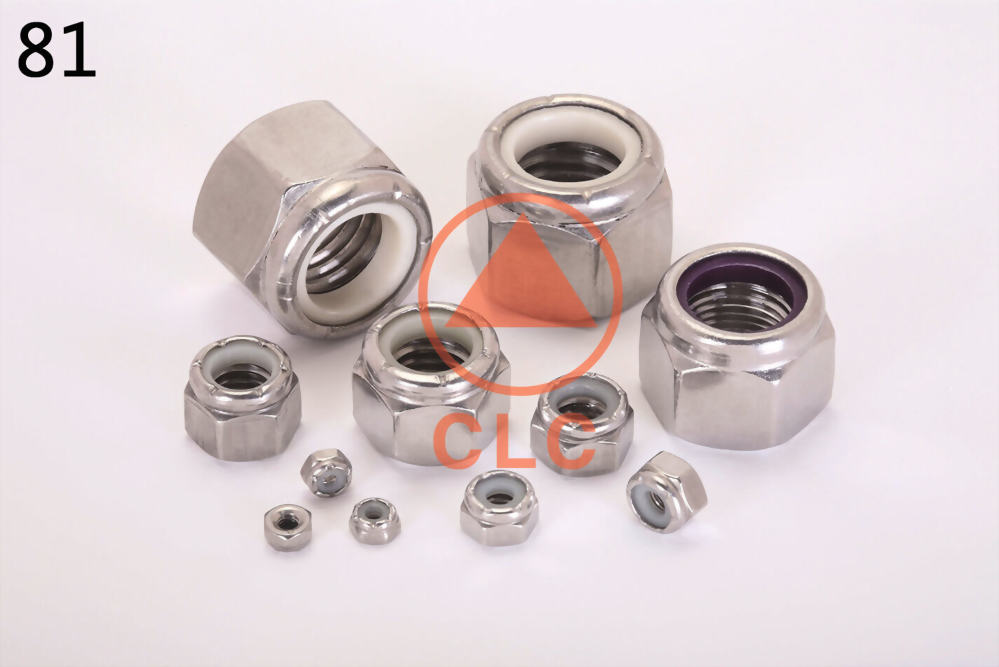 Foyoram 50-Pack #2-56 UNC Stainless Steel Nylon Insert Locknuts – Coarse Thread, Non-Metallic Insert