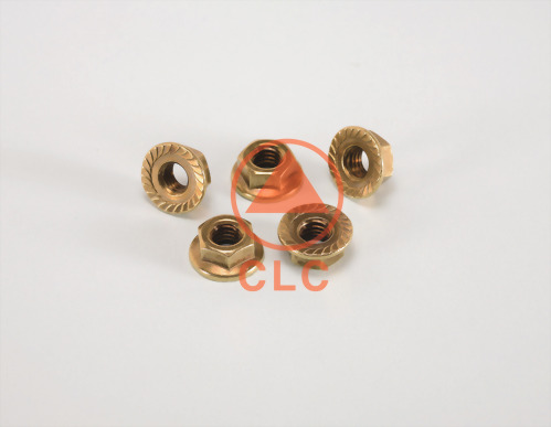 (38) BRASS HEX FLANGE NUT / DIN6923/JISB1190