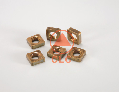 (40) BRASS SQUARE NUT、DIN562/557、MACHINE SCREWS SQUARE NUT(NO CHAMFER)