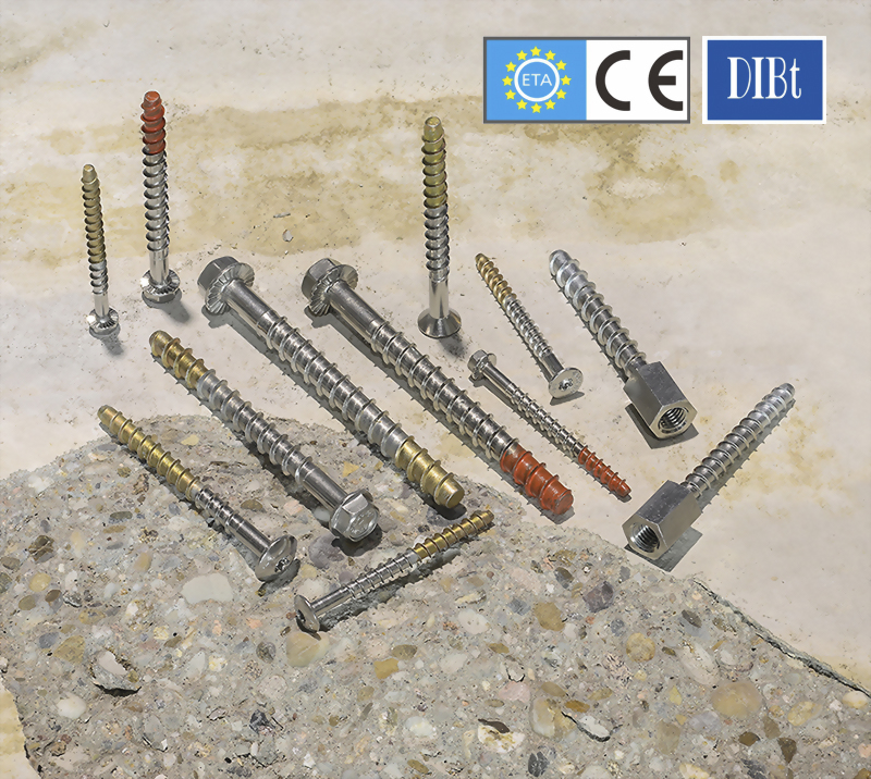 Concrete screw online anchor