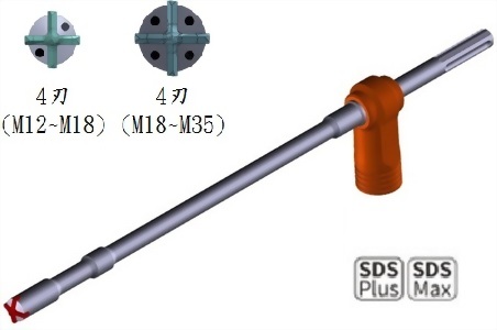 4刃四溝五溝真空吸塵12~35mm