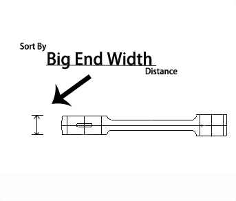 Sort By Big End Width