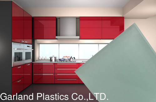 橱柜用仿钢琴烤漆板_冰川绿