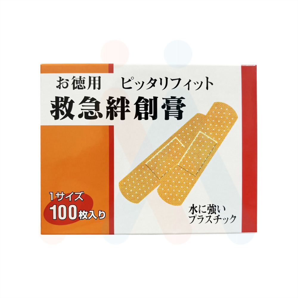 日本製OK繃.(未滅菌) 1.9x7.2cm(100片/盒)