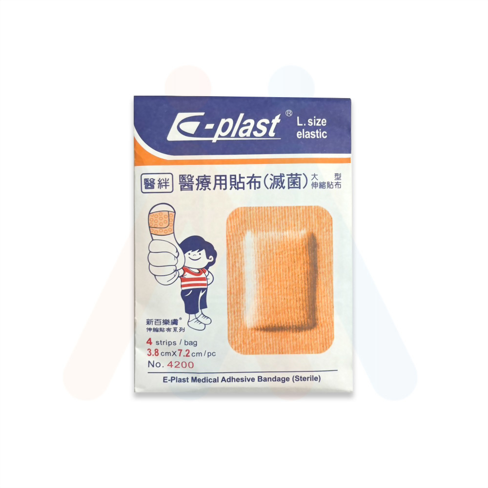 新百樂膚OK絆.(滅菌) 7.2x3.8cm 4片/包(彈性)