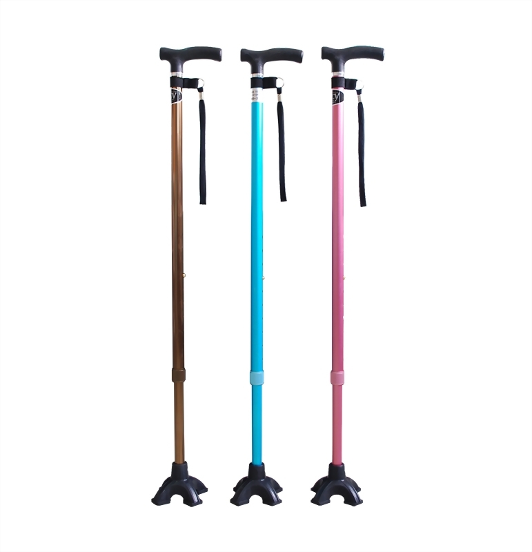 鋁合金單手四爪拐手杖