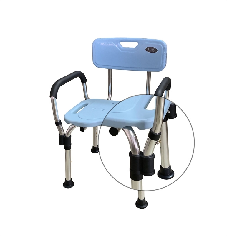 鋁合金有扶手可拆卸洗澡椅