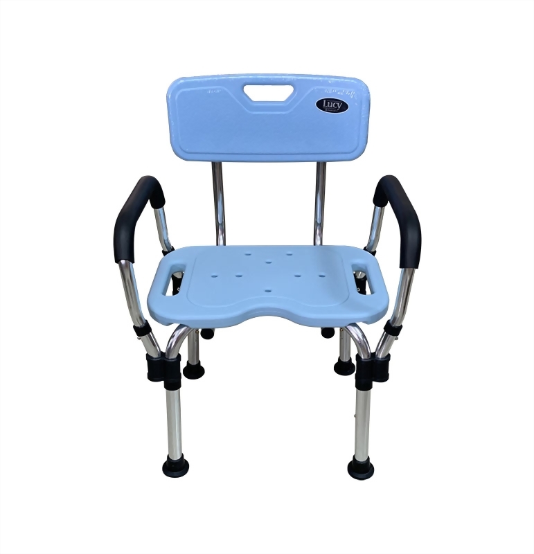 鋁合金有扶手可拆卸洗澡椅
