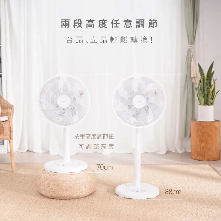 14吋3D遙控二合一循環立扇