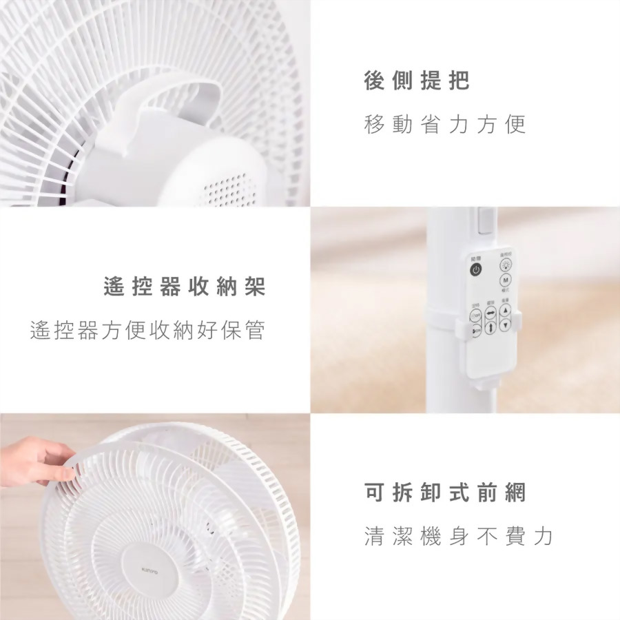 14吋3D遙控二合一循環立扇