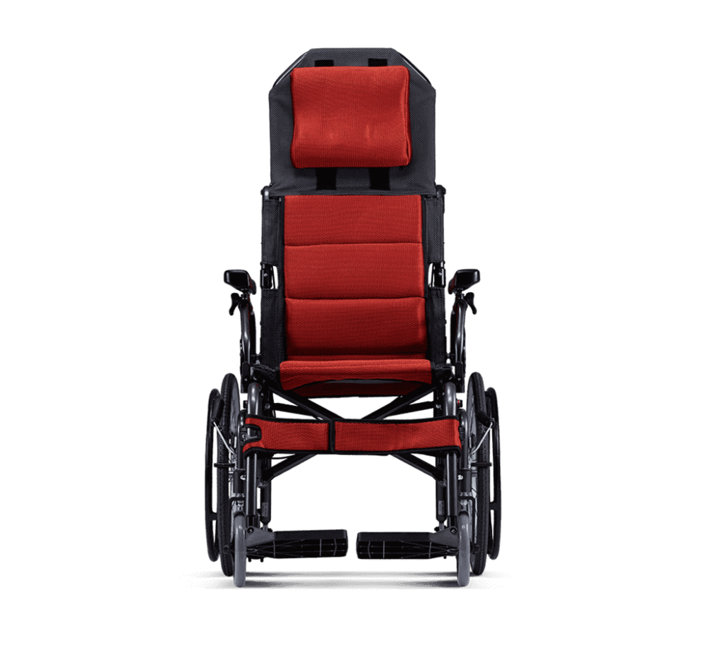 KARMA康揚鋁合金手動輪椅-仰樂多515(KM-1520.3T)空中傾倒