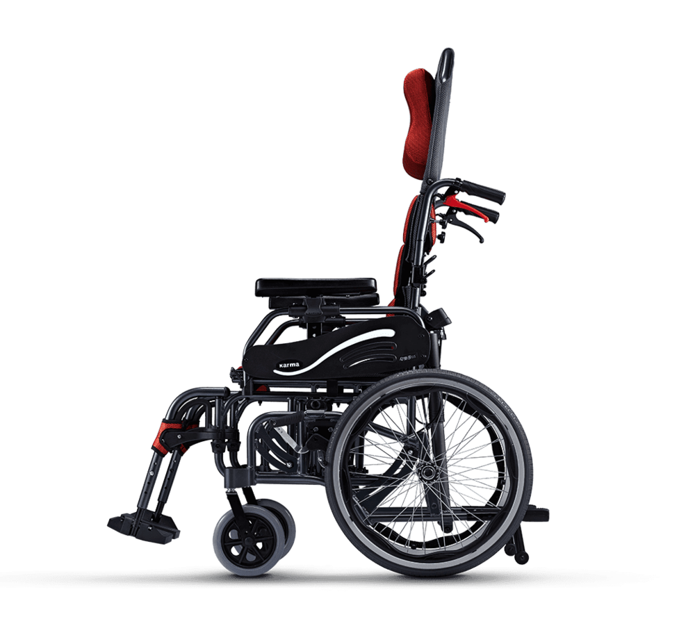 KARMA康揚鋁合金手動輪椅-仰樂多515(KM-1520.3T)空中傾倒