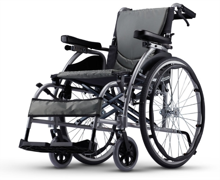 KARMA康揚鋁合金手動輪椅(大輪)舒弧106(KM-1501.3)