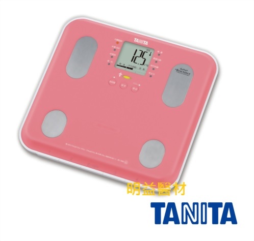 TANITA　自動顯示功能九合一體組成計 (粉紅)