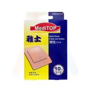 雅士彈性OK繃(未滅菌) 4x6.4cm 10片/盒