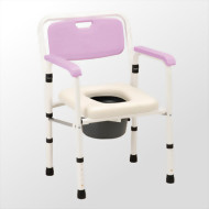 鐵製軟墊收合便器椅