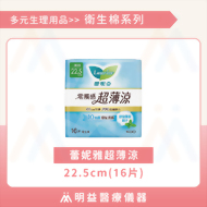 衛生棉-蕾妮亞超薄涼22.5cm(16片)