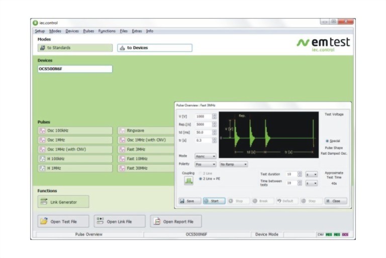 快速和慢速阻尼振盪波及振鈴波模擬器