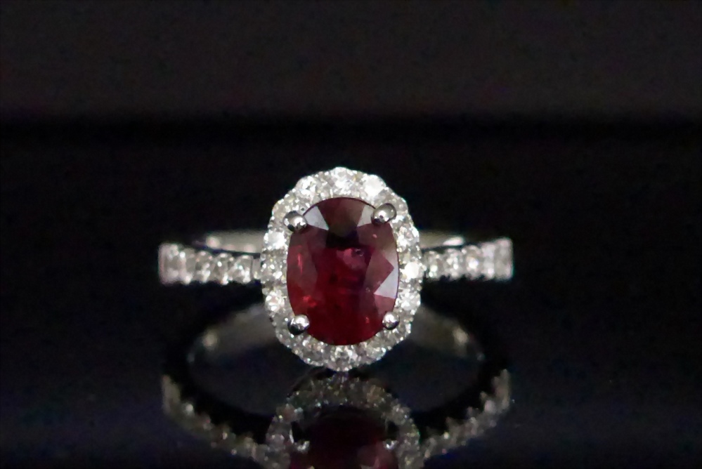 稀少品 1.12ct 無燒紅寶女戒 附證書 已售出