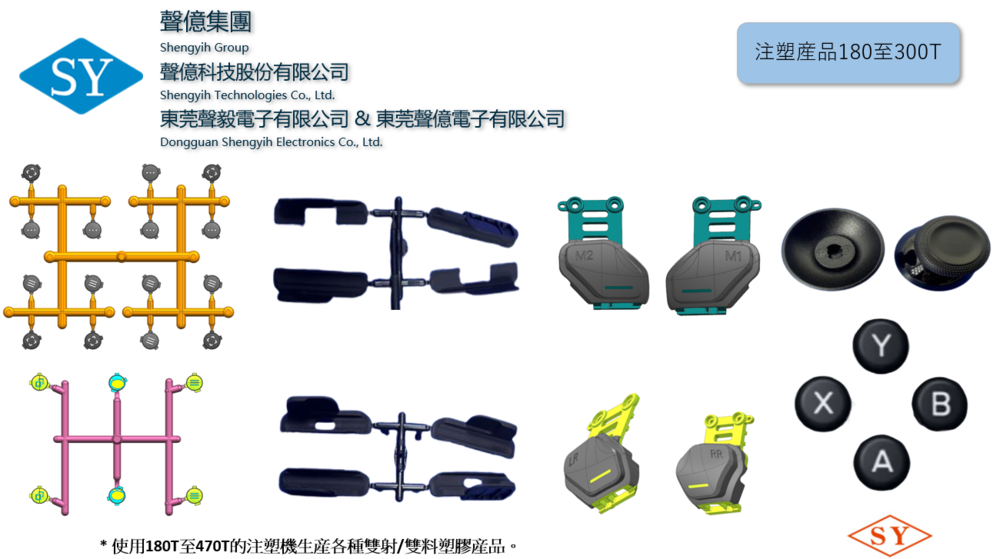 Some experience with double injection molding