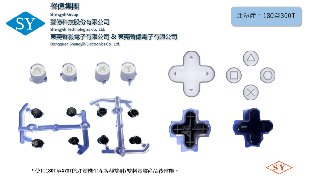 Some experience with double injection molding