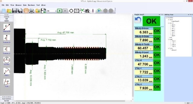 卧式螺丝光学量测机