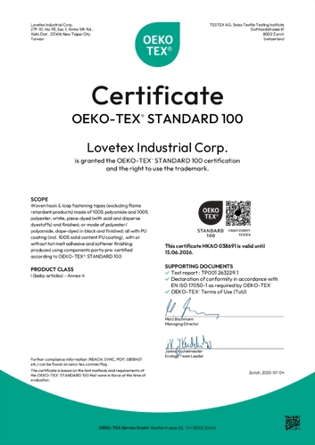 Standard 100 by OEKO-TEX®
