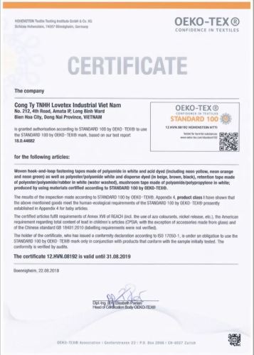 Standard 100 by OEKO-TEX®-ベトナム