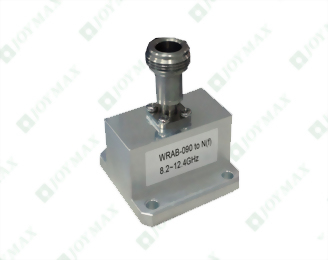 8.2~12.4GHz Waveguide to N(f) Coaxial Adapter, End Launch, Square Cover type