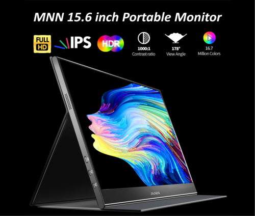 MNN 15.6 inch Portable Monitor MNN攜帶式顯示器15.6吋/FHD/1080P筆記型電腦 MNN 15.6 inch Portable Monitor MNN攜帶式顯示器15.6吋/FHD/1080P筆記型電腦