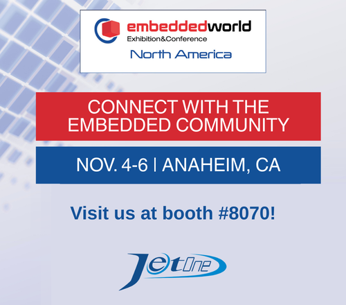 Jet One is attending Embedded World North America 2025 from Nov. 4–6 at Booth #8070 Jet One is attending Embedded World North America 2025 from Nov. 4–6 at Booth #8070