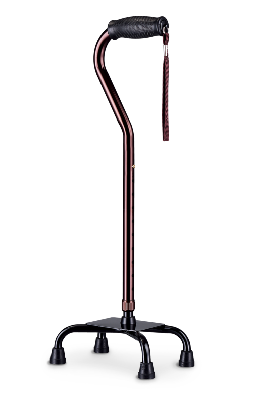 四點單手杖(四腳拐) 小底座款