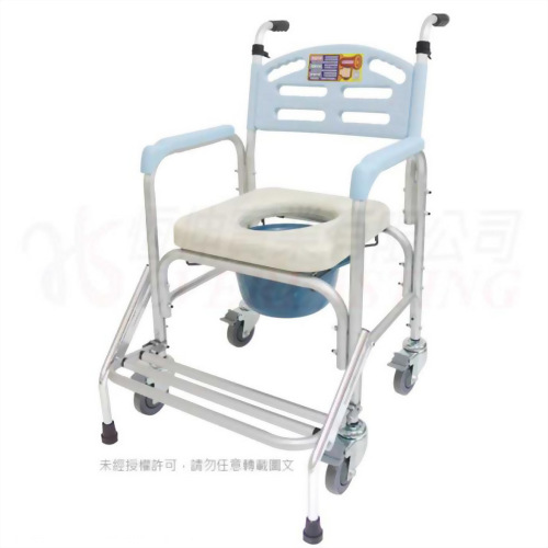 便盆椅 鋁合金附輪防前傾型