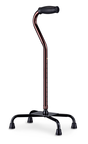 四點單手杖(四腳拐) 大底座款