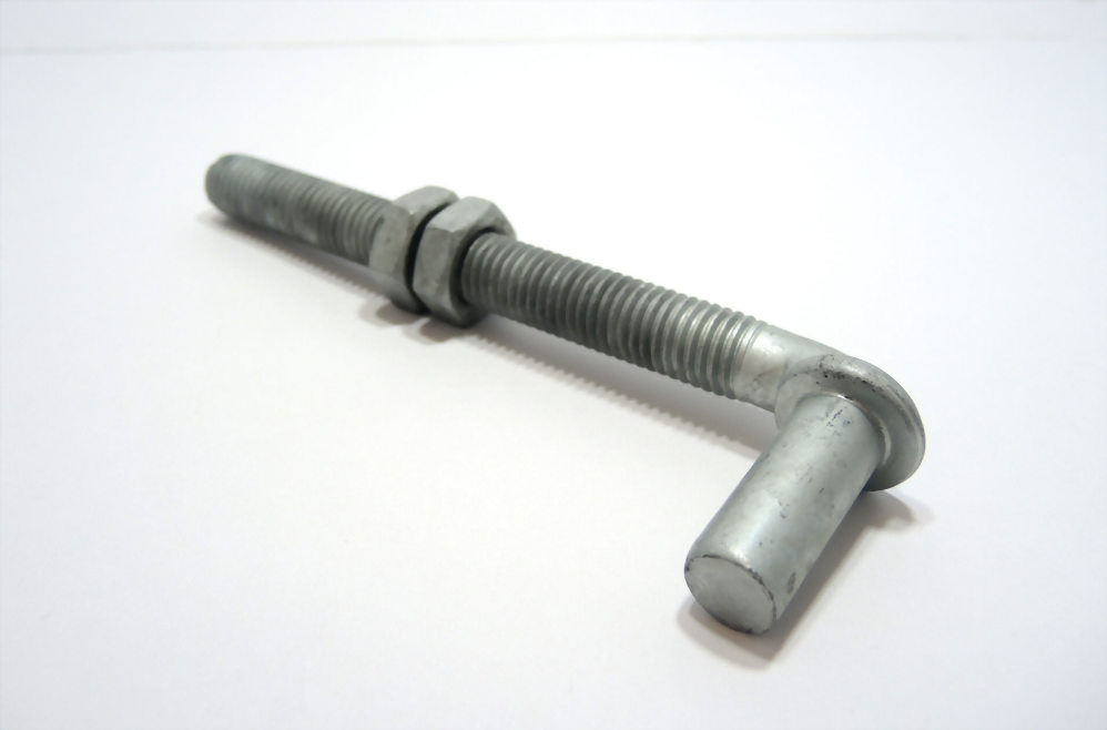 HDG J-Bolt W/2 Hex Jam Nuts
