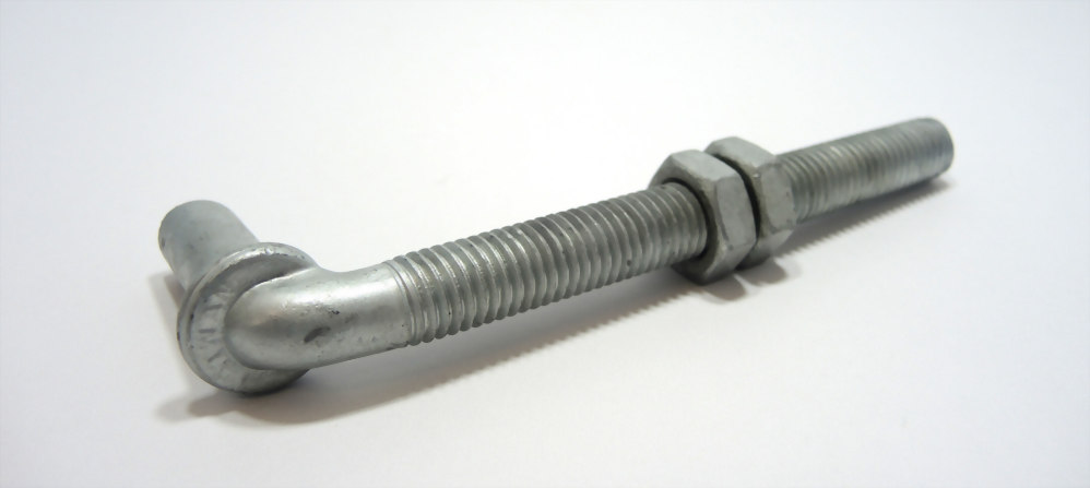 HDG J-Bolt W/2 Hex Jam Nuts