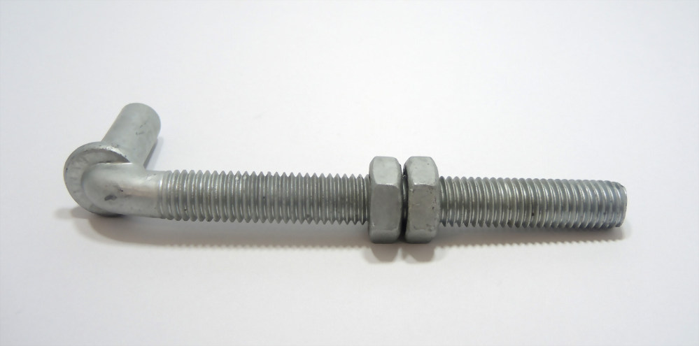 HDG J-Bolt W/2 Hex Jam Nuts